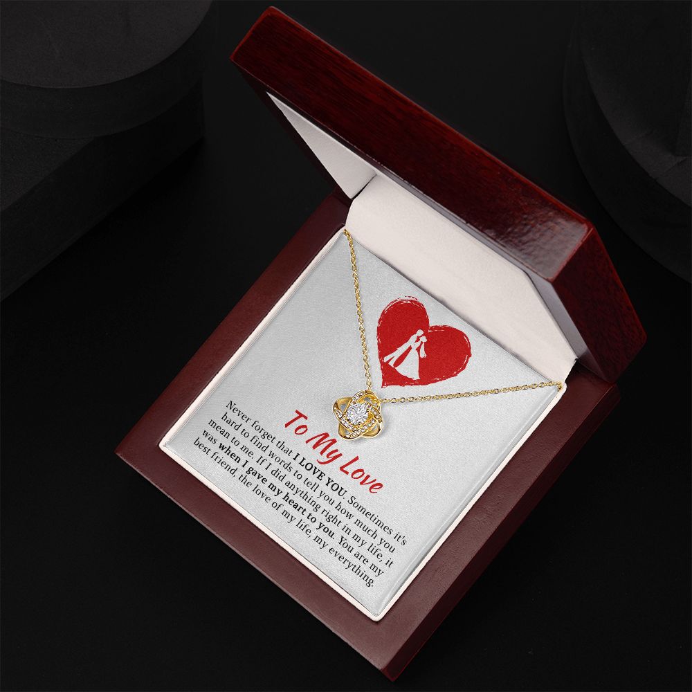 Soulmate Gift | Love Of My Life Necklace 0772T2L