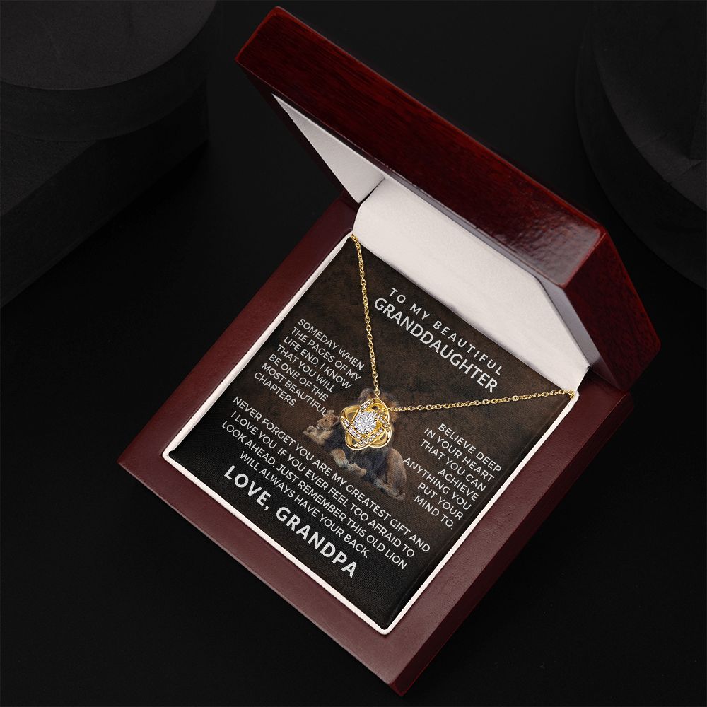 Granddaughter Gift From Grandpa | Greatest Gift Necklace 0708T1