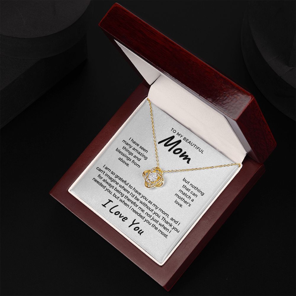Gift For Mom | Thank You Mom Necklace 0683T15
