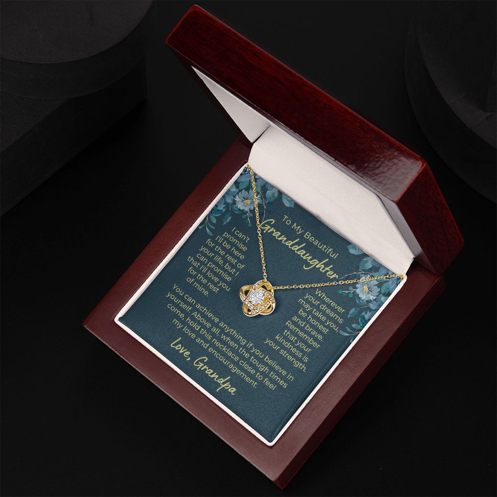 Granddaughter Gift From Grandpa  | My Promise Necklace 0690T14