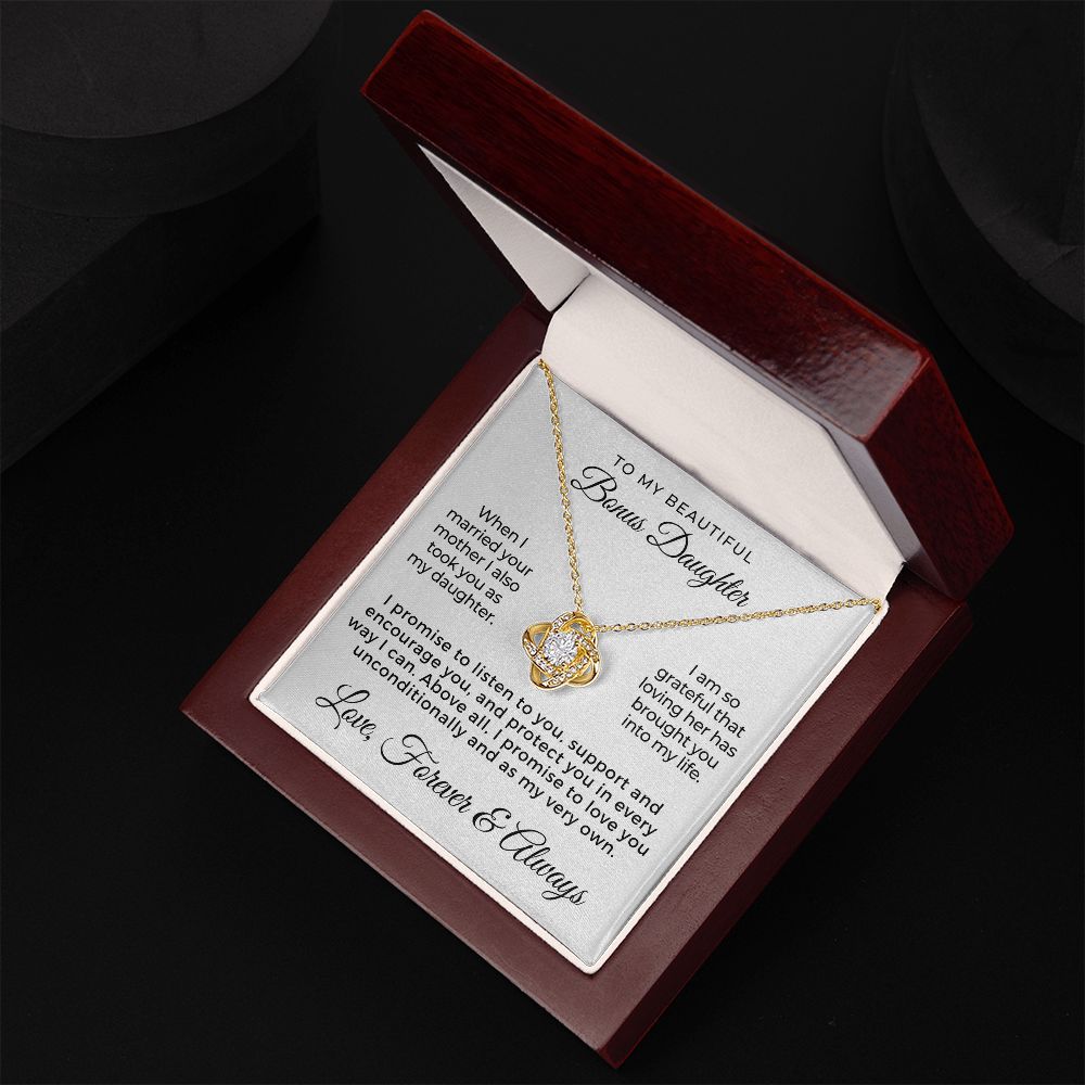 Stepdaughter Gift From Dad | Promise Necklace 0717T2