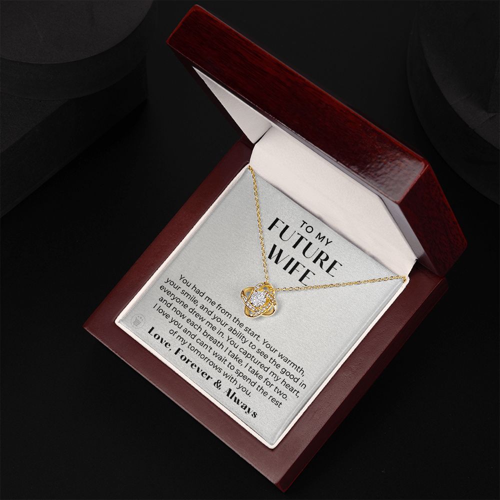 Future Wife, Mrs. Gift | Each Breath Necklace 0473T6-G