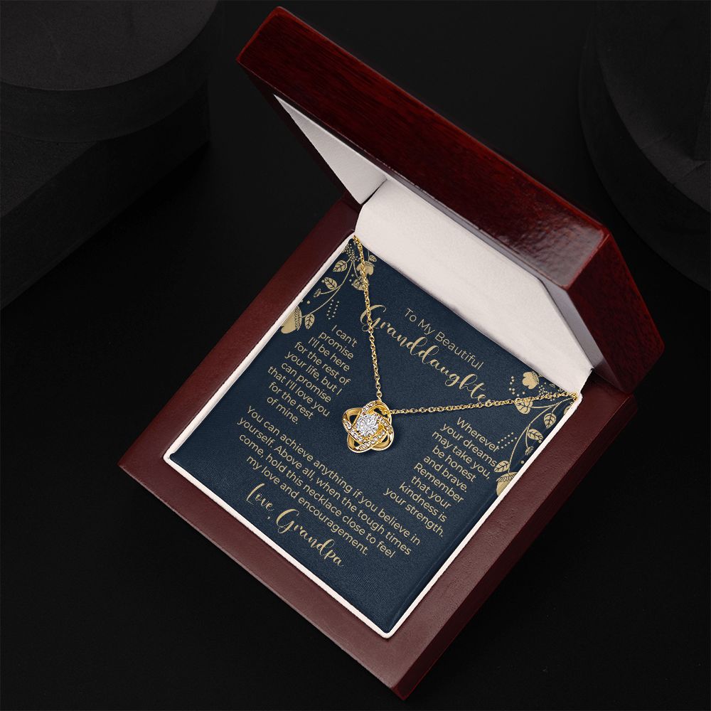 Granddaughter Gift From Grandpa | My Promise Necklace 0690T13