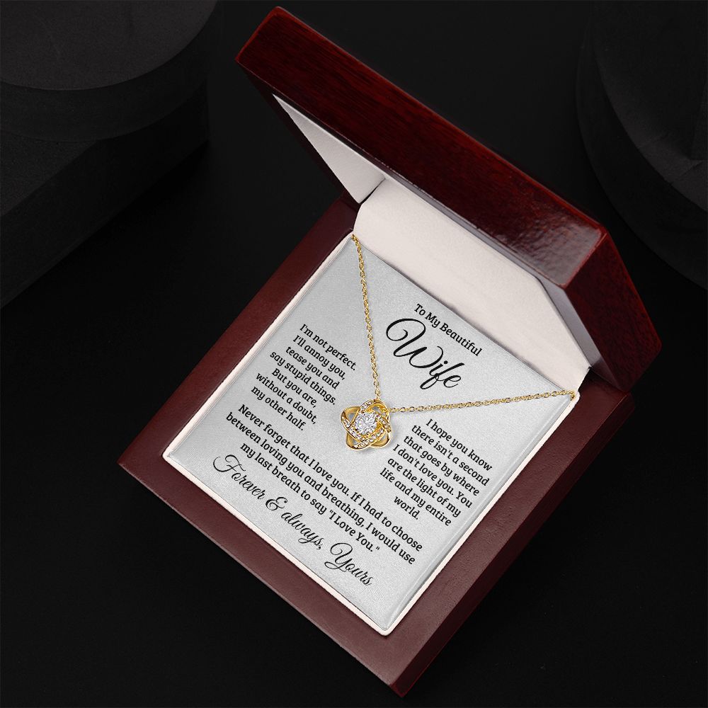 Gift For Wife | Never Forget That I Love You Necklace 0740T1L