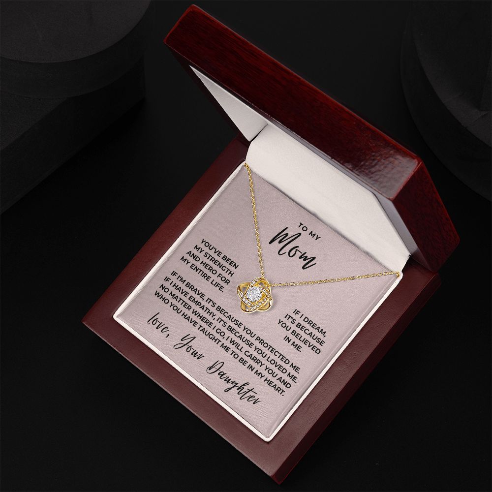 Gift For Mom | Because Of You Necklace 0658T7