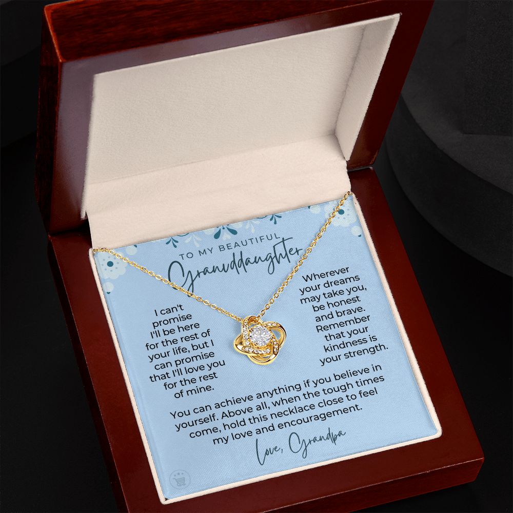 Granddaughter Gift From Grandpa  | My Promise Necklace 0690T12