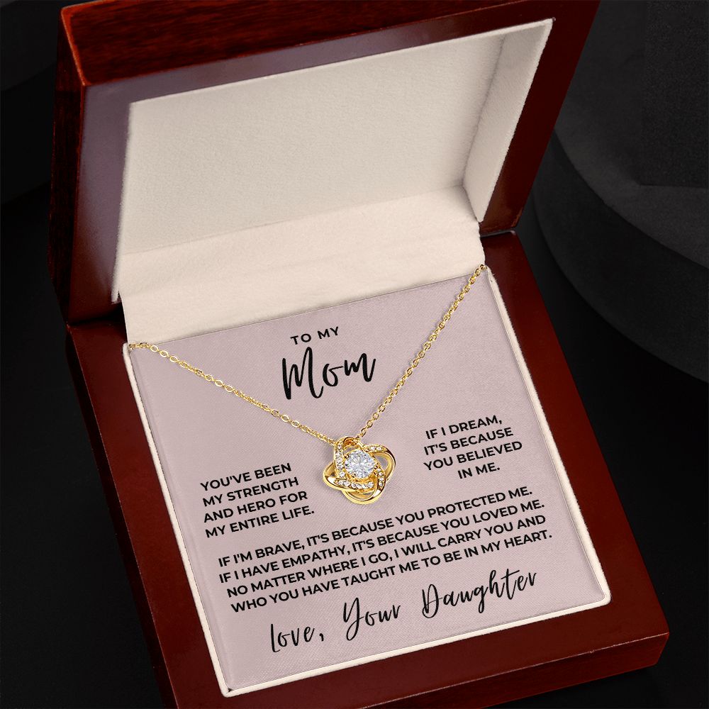 Gift For Mom | Because Of You Necklace 0658T7