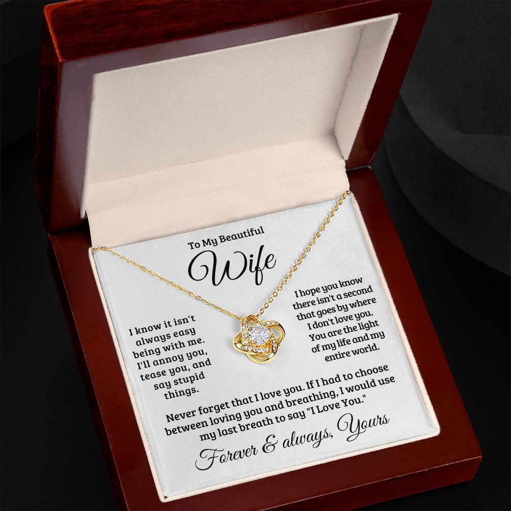 Gift For Wife | Never Forget That I Love You Necklace 0741T1L