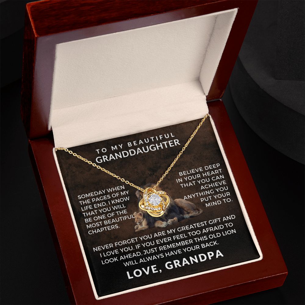 Granddaughter Gift From Grandpa | Greatest Gift Necklace 0708T1