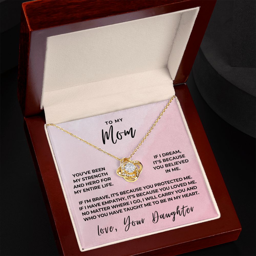 Gift For Mom | Because Of You Necklace 0658T8