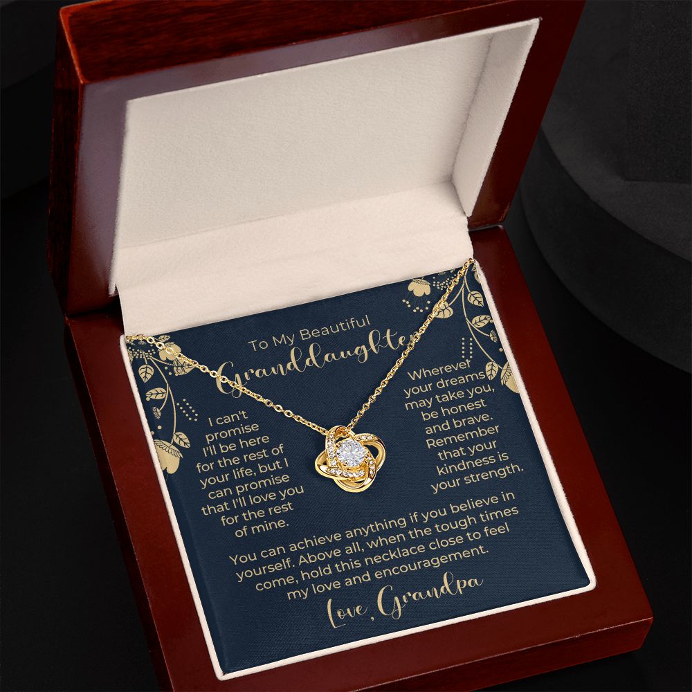 Granddaughter Gift From Grandpa | My Promise Necklace 0690T13