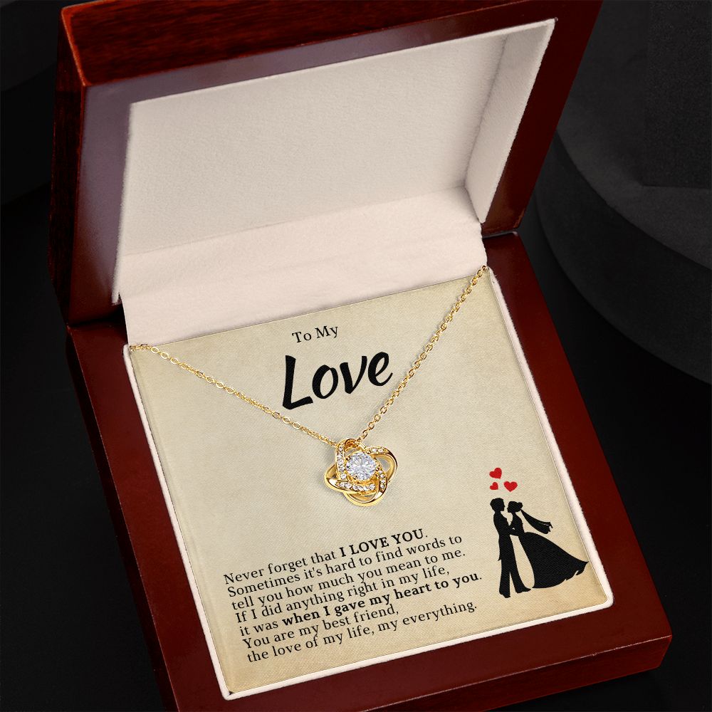 Soulmate Gift | Love Of My Life Necklace 0772T3L