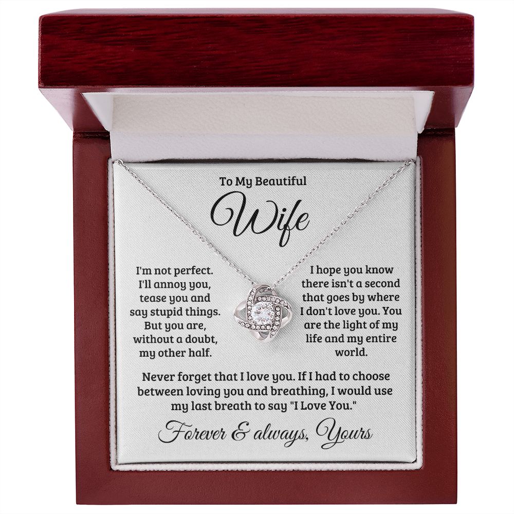 Gift For Wife | Never Forget That I Love You Necklace 0740T1L