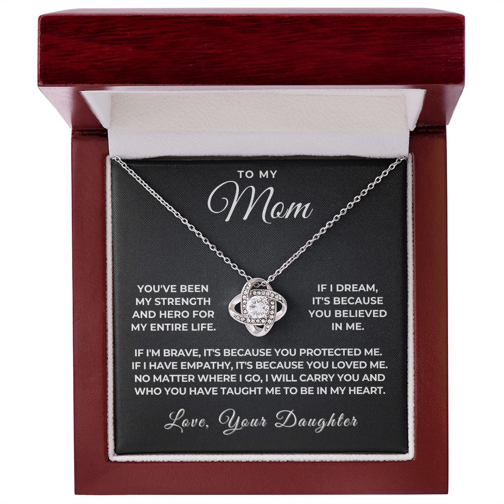 Gift For Mom | Because Of You Necklace 0658T4