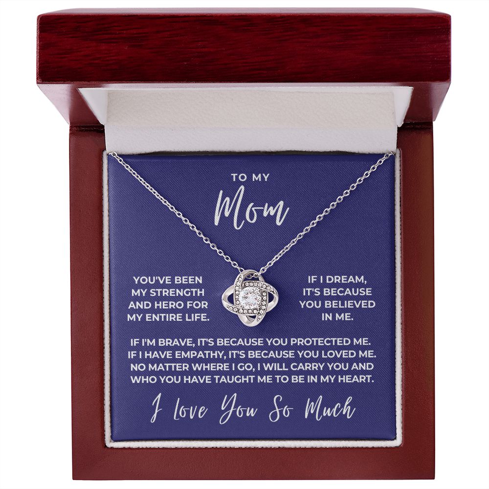 Gift For Mom | Because Of You Necklace 0657T6