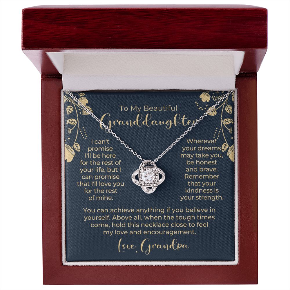 Granddaughter Gift From Grandpa | My Promise Necklace 0690T13