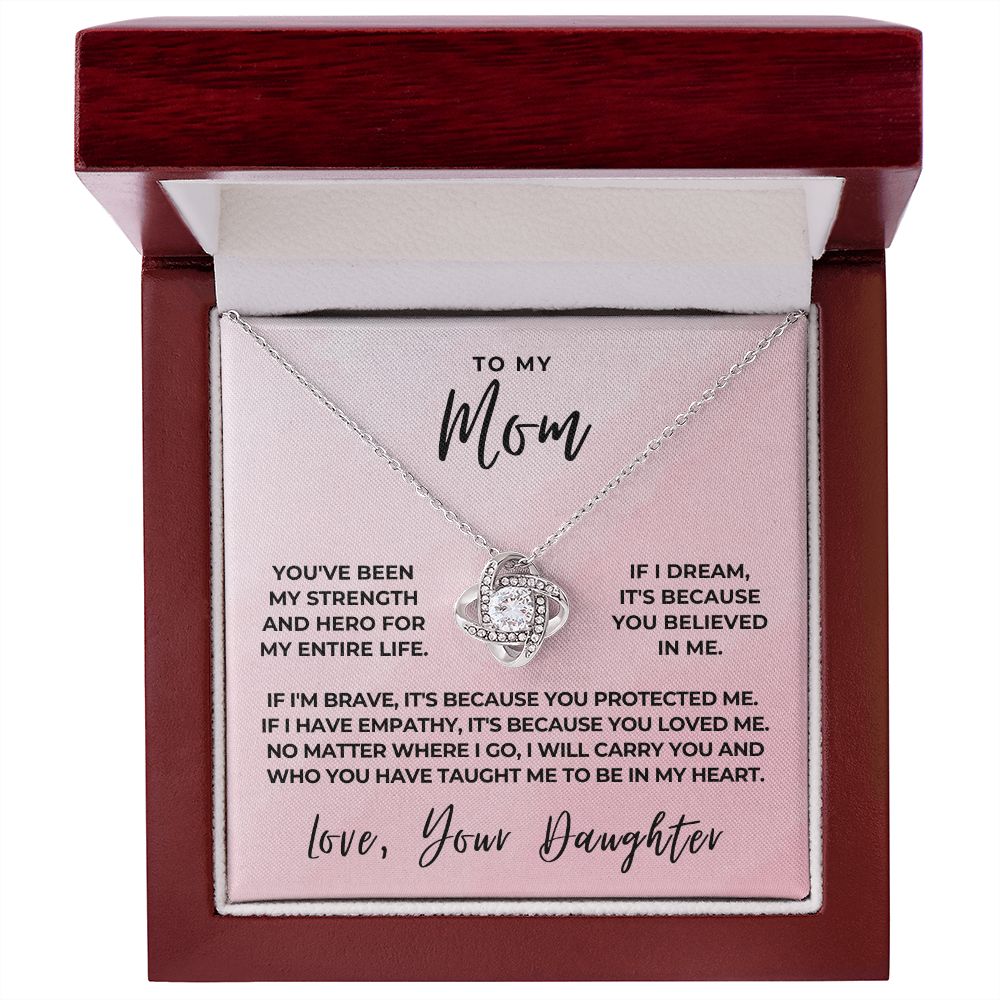 Gift For Mom | Because Of You Necklace 0658T8