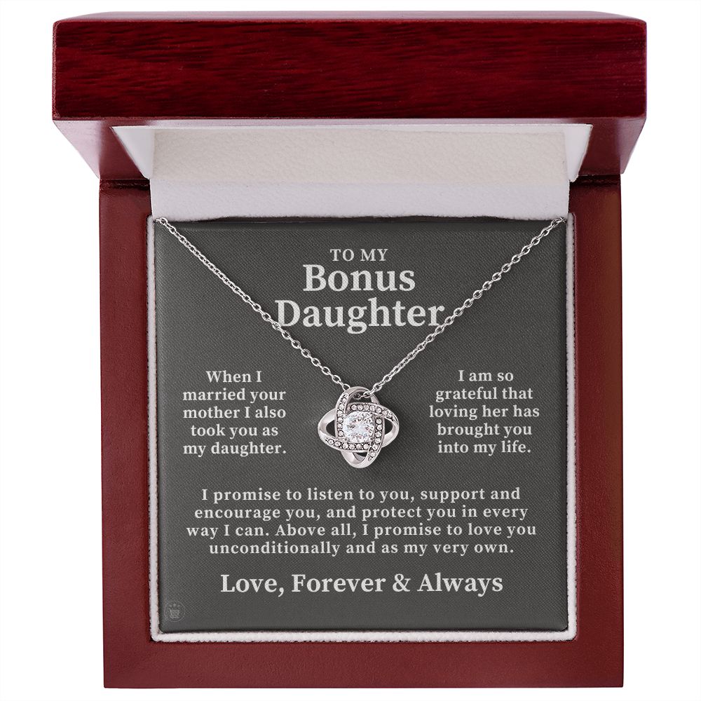 Stepdaughter Gift From Dad | Promise Necklace 0717T6