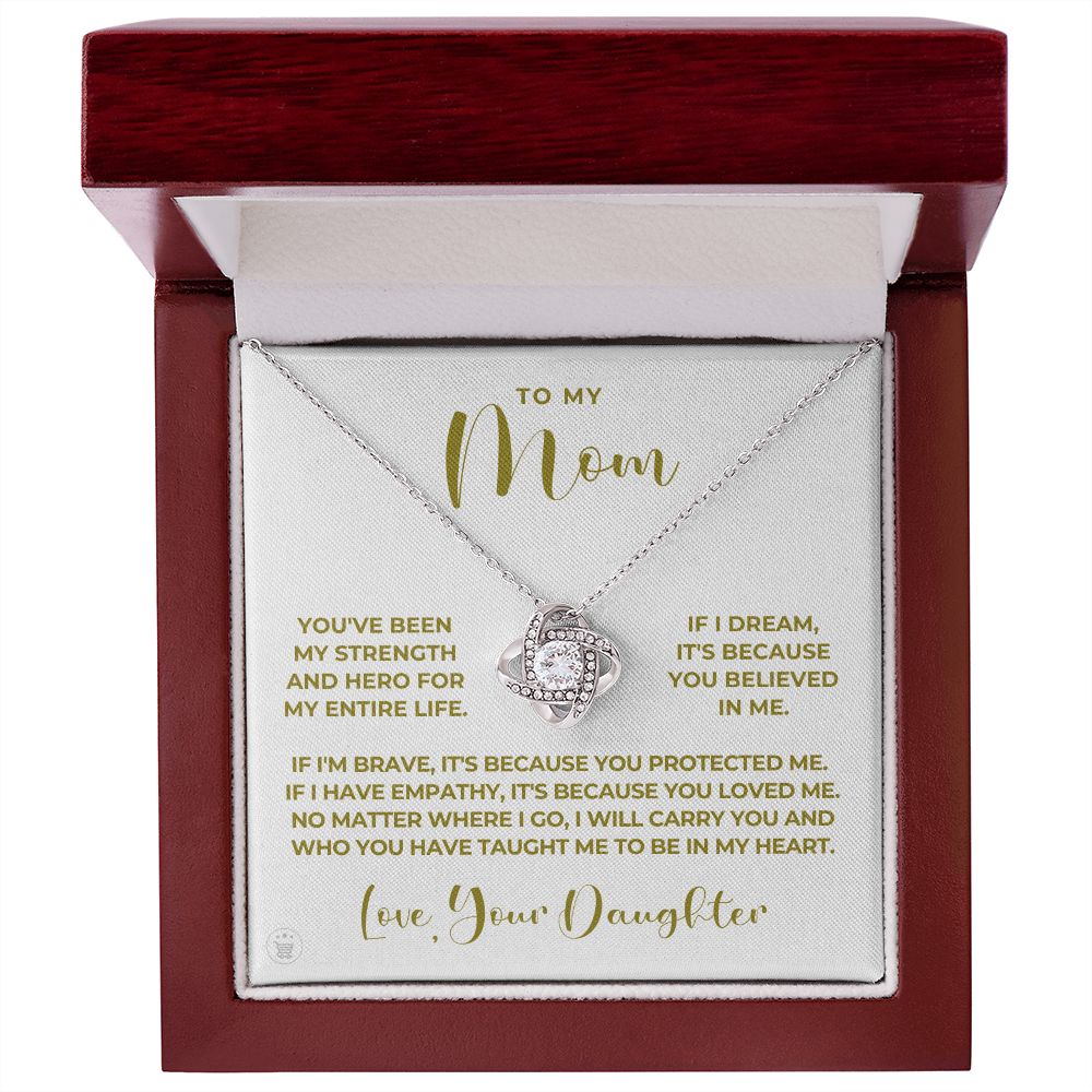 Gift For Mom | Because Of You Necklace 0658T5