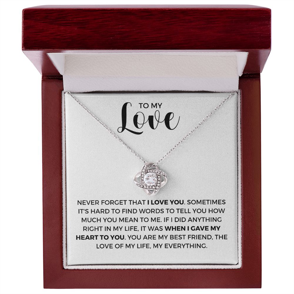 Soulmate Gift | Love Of My Life Necklace 0772T1L