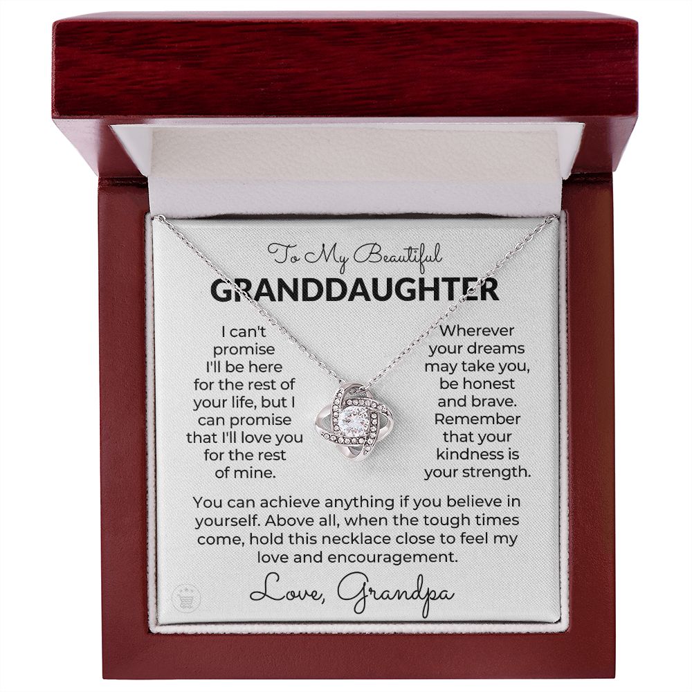 Granddaughter Gift From Grandpa | My Promise Necklace 0690T3