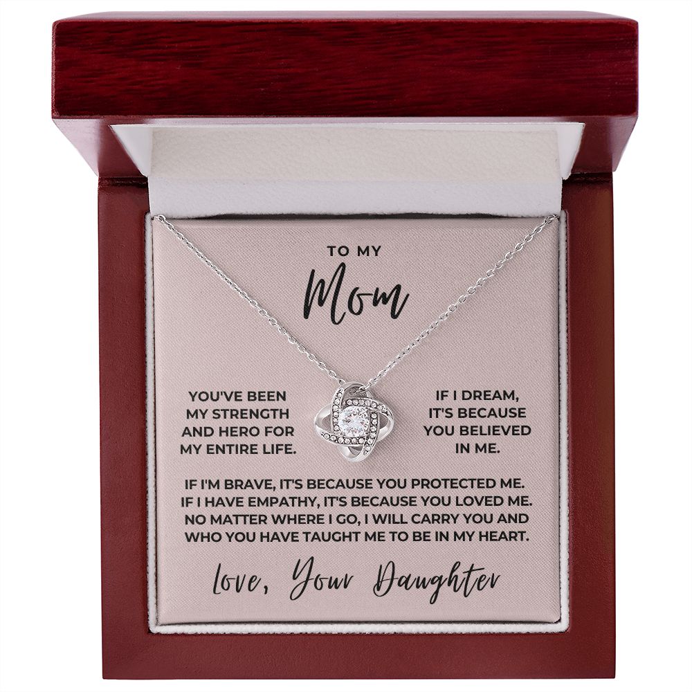 Gift For Mom | Because Of You Necklace 0658T7