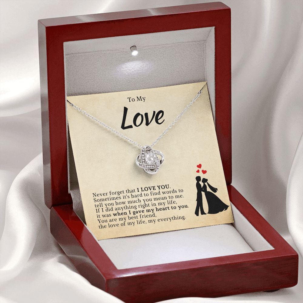Soulmate Gift | Love Of My Life Necklace 0772T3L