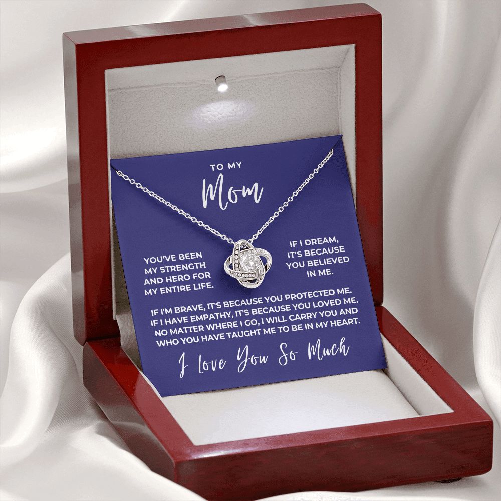 Gift For Mom | Because Of You Necklace 0657T6