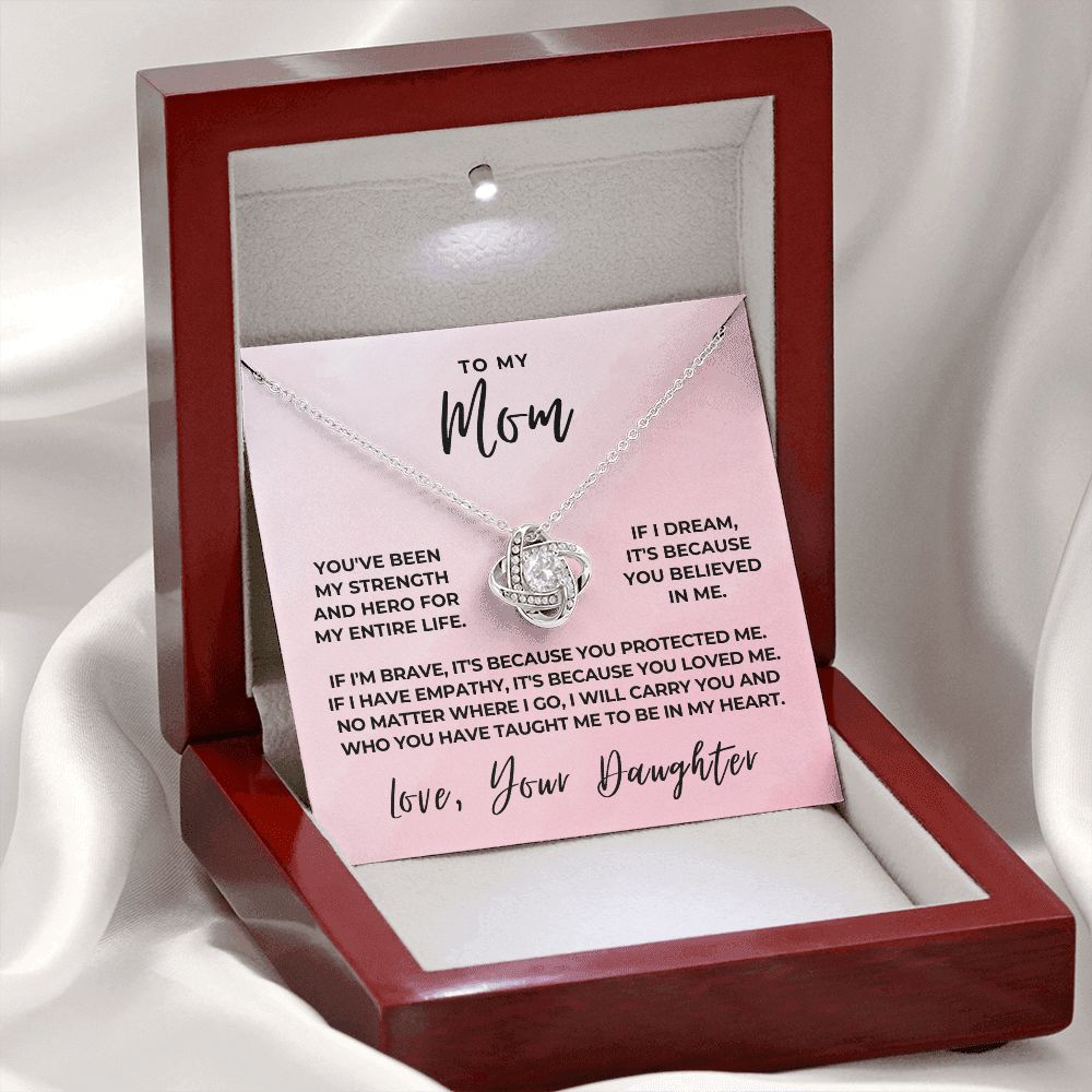 Gift For Mom | Because Of You Necklace 0658T8