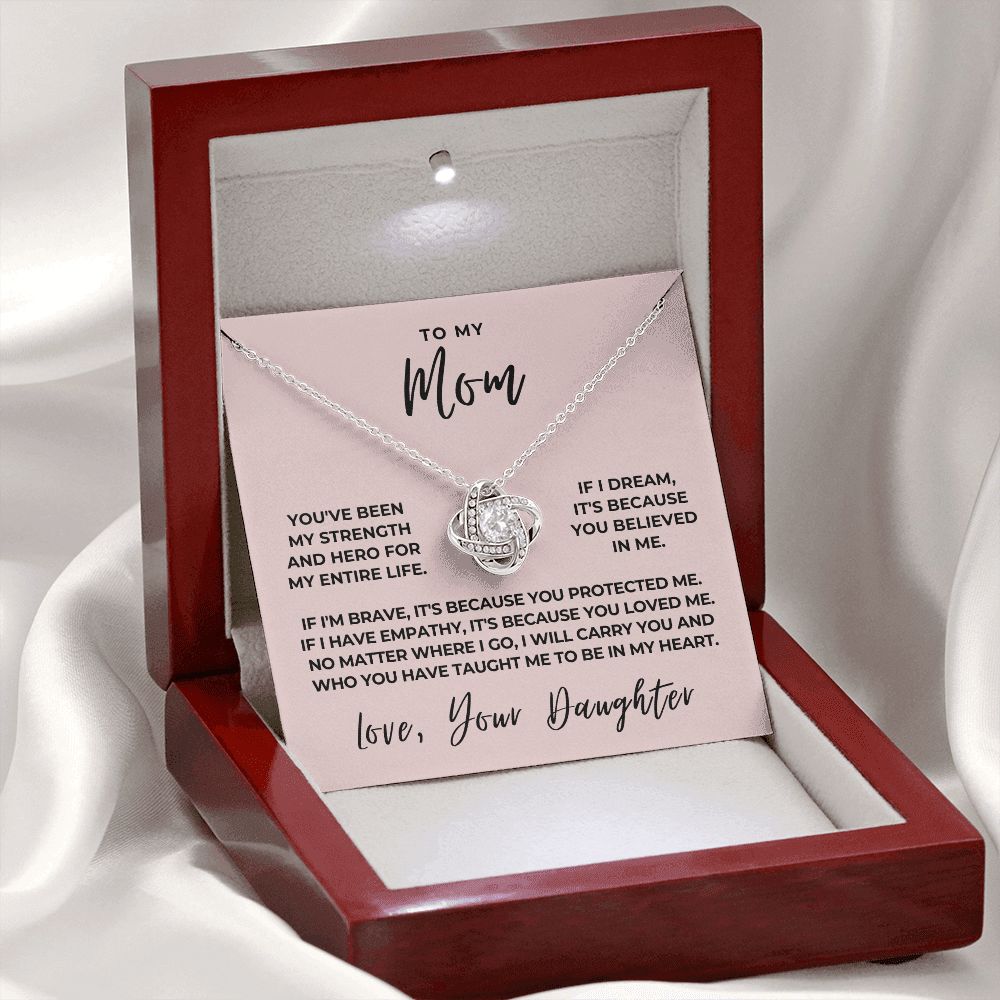 Gift For Mom | Because Of You Necklace 0658T7