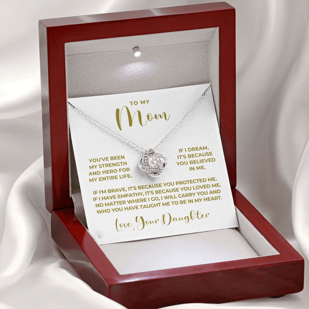 Gift For Mom | Because Of You Necklace 0658T5