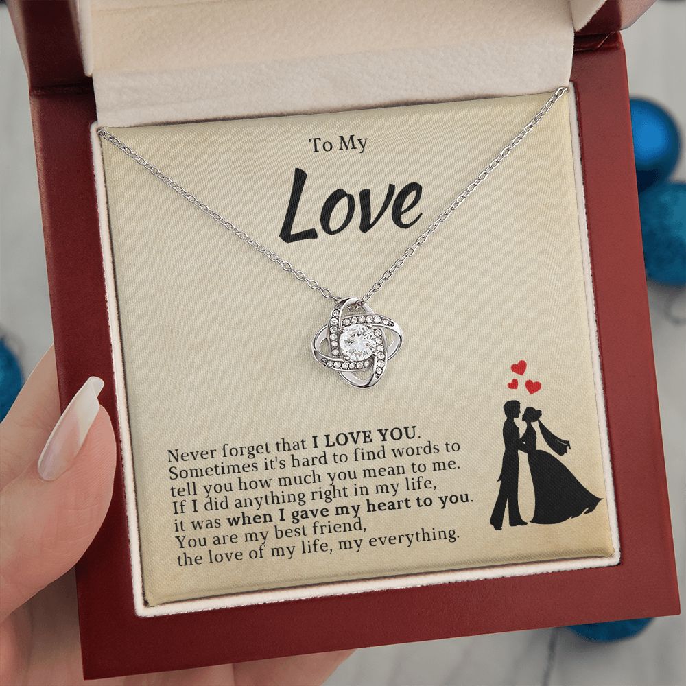 Soulmate Gift | Love Of My Life Necklace 0772T3L