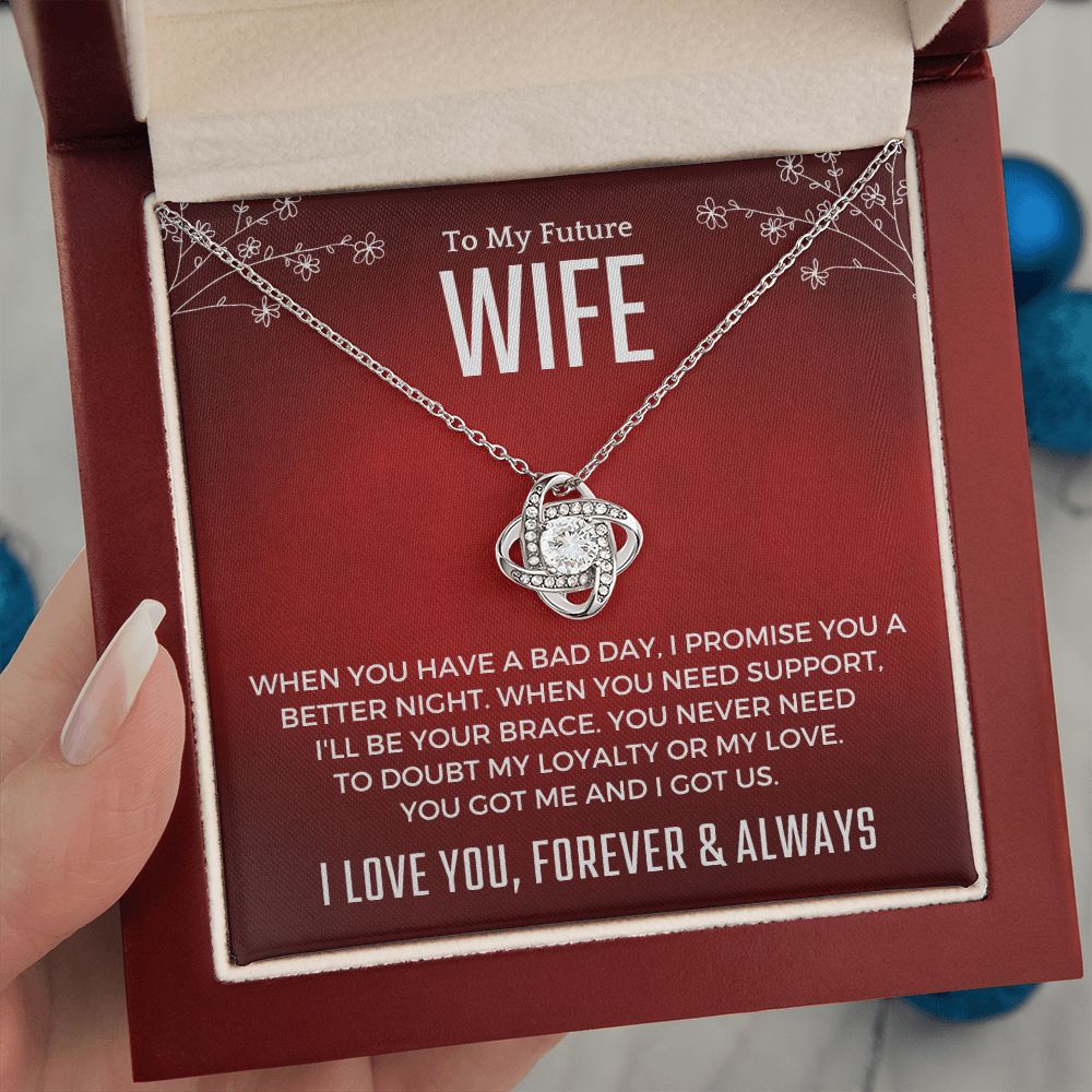 Future Wife, Mrs. Gift | I Love You Necklace 0733T4L