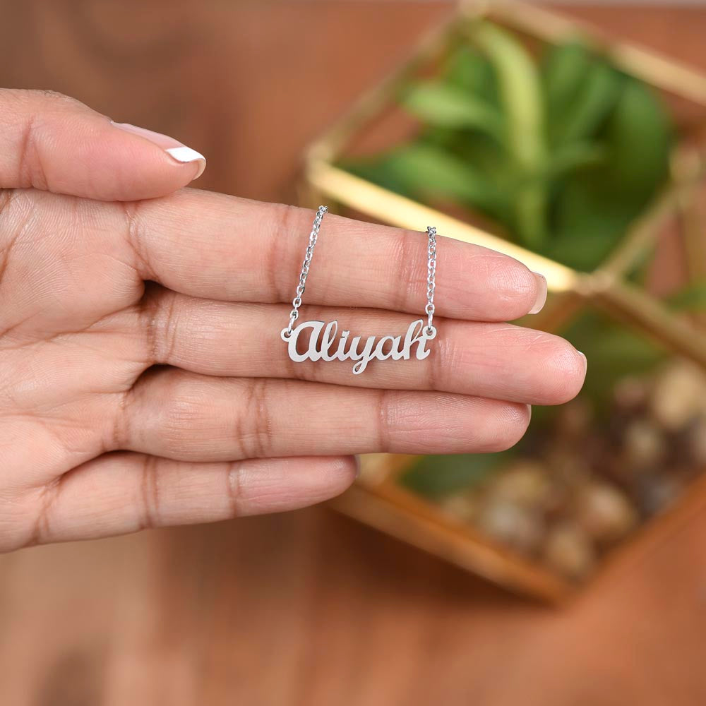 Stepdaughter Wedding Gift | On This Day Name Necklace 0718T1N