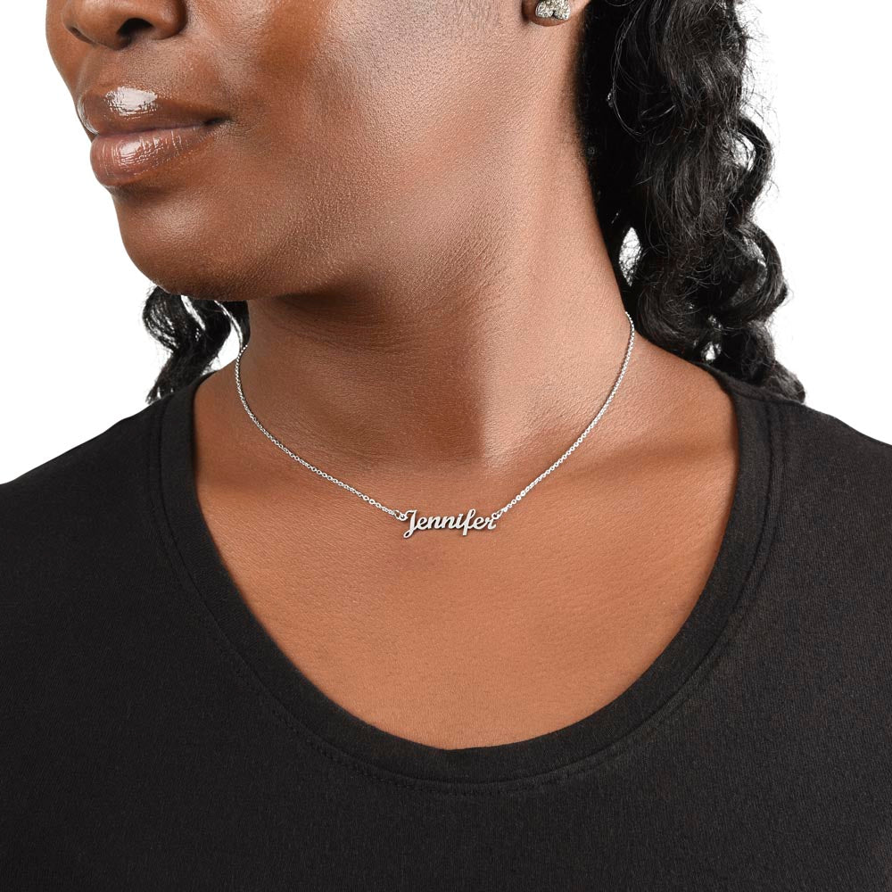 Stepdaughter Wedding Gift | On This Day Name Necklace 0718T1N