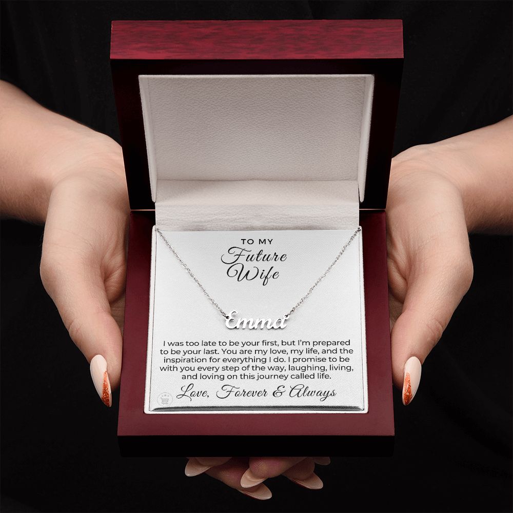 Future Wife, Mrs. Gift | Every Step Name Necklace 0715T2N