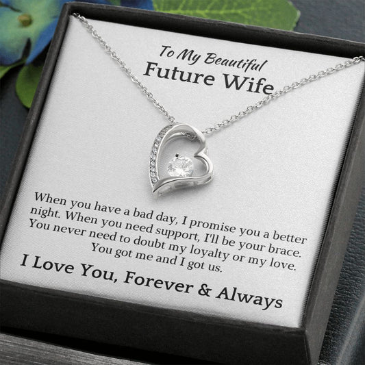 Future Wife, Mrs. Gift | I Love You Necklace 0733T1F