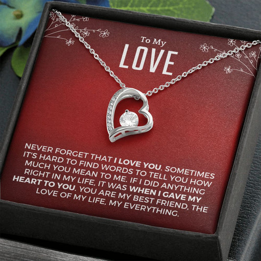 Soulmate Gift | Love Of My Life Necklace 0772T4F