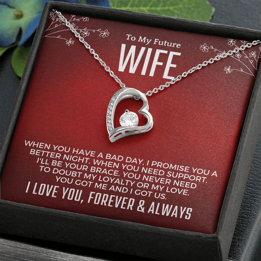 Future Wife, Mrs. Gift | I Love You Necklace 0733T4F