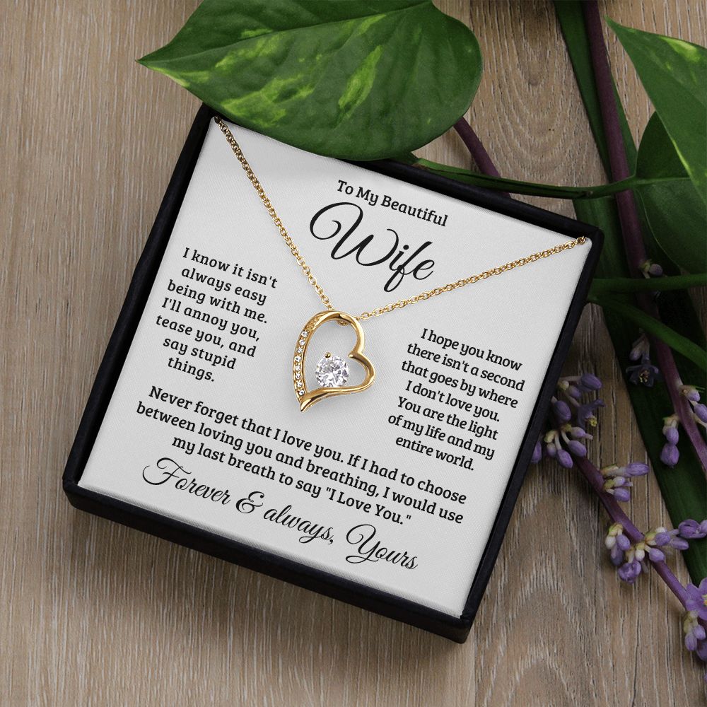 Gift For Wife | Never Forget That I Love You Necklace 0741T1F