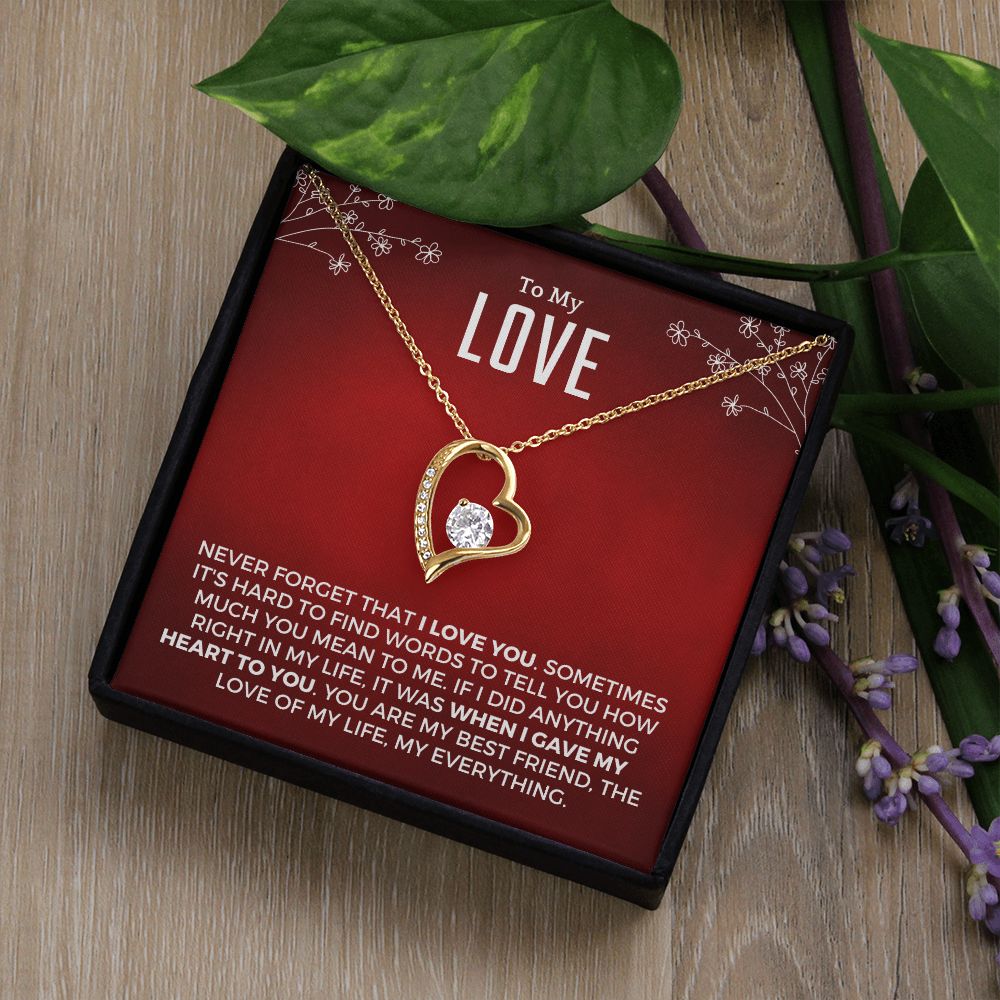 Soulmate Gift | Love Of My Life Necklace 0772T4F