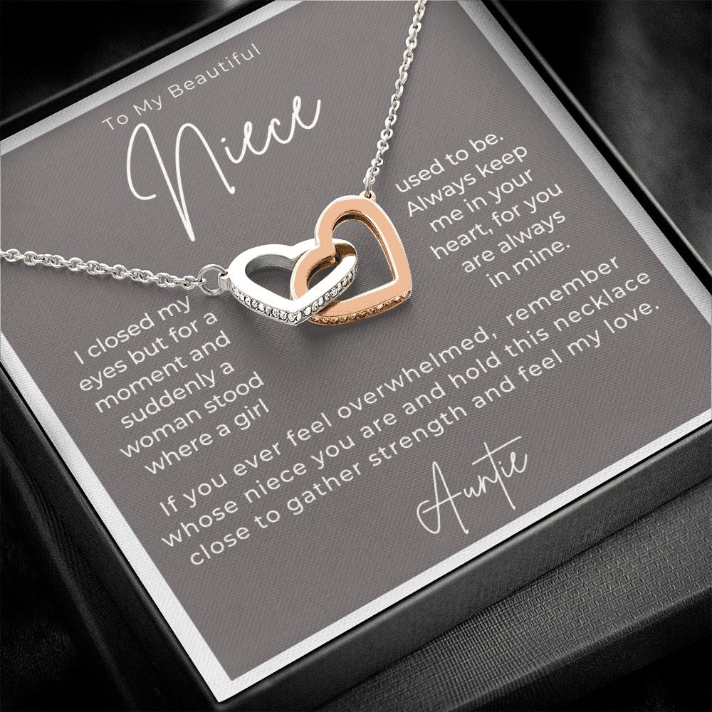 Niece Gift From Aunt | In My Heart Necklace 0631T3