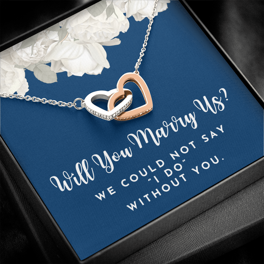 Officiant Proposal Gift | Marry Us Necklace 0589T3