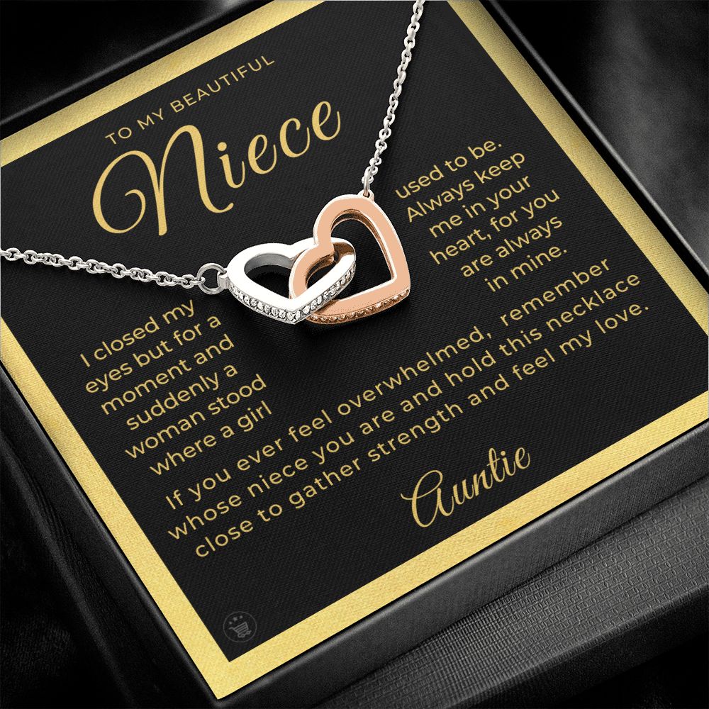 Niece Gift From Aunt | In My Heart Necklace 0631T7