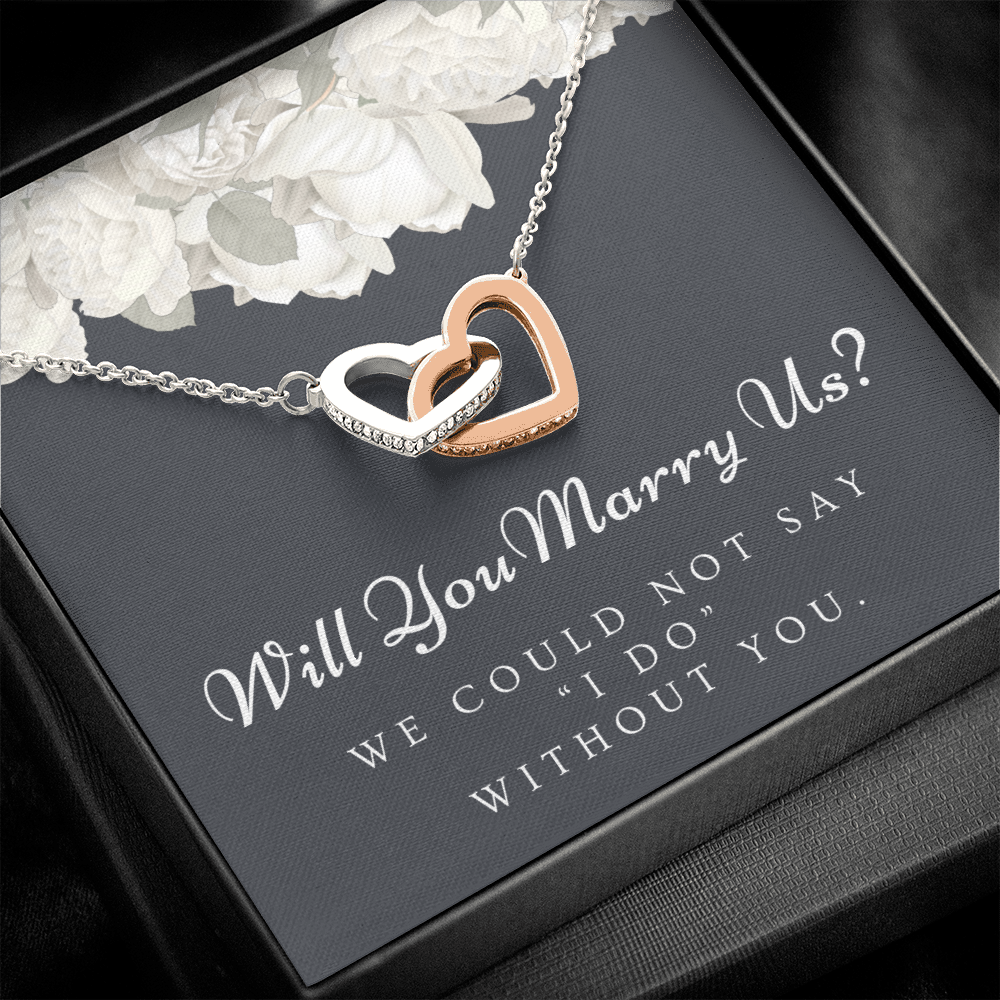 Officiant Proposal Gift | Marry Us Necklace 0589T2