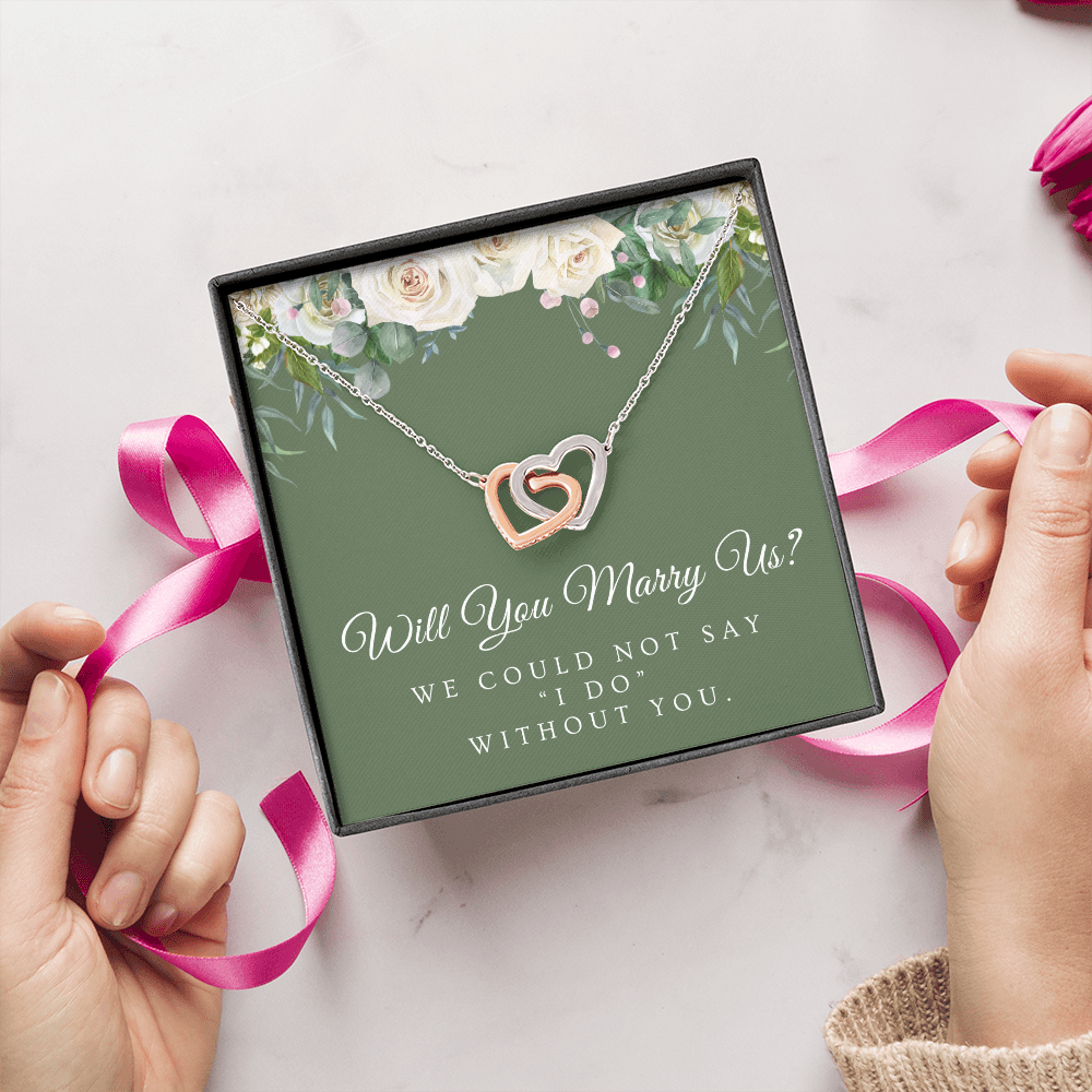 Officiant Proposal Gift | Marry Us Necklace 0589T4