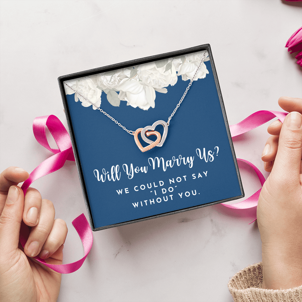 Officiant Proposal Gift | Marry Us Necklace 0589T3