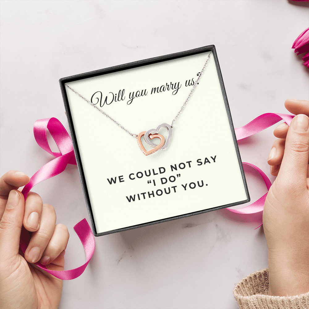 Officiant Proposal Gift | Marry Us Necklace 0589T7