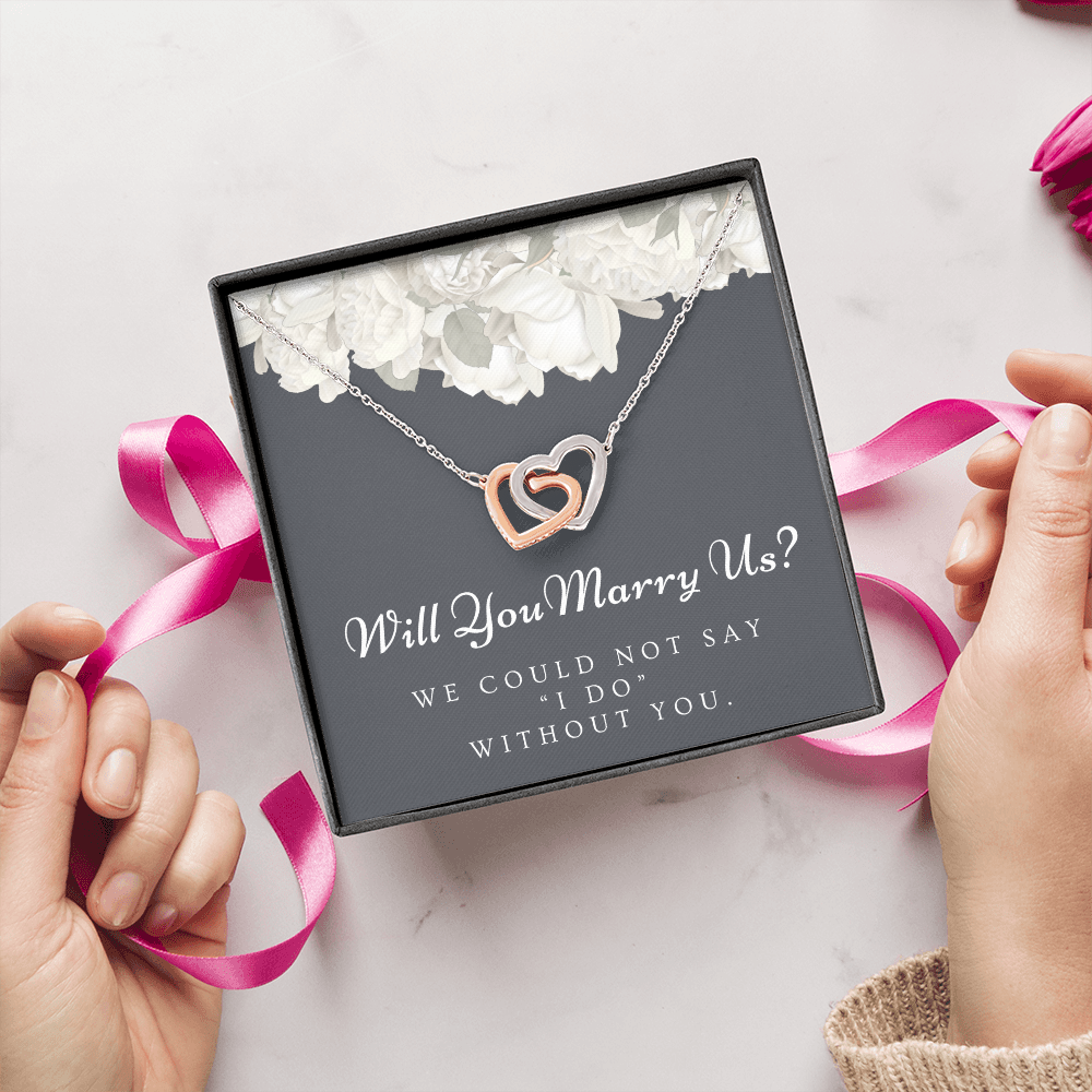 Officiant Proposal Gift | Marry Us Necklace 0589T2