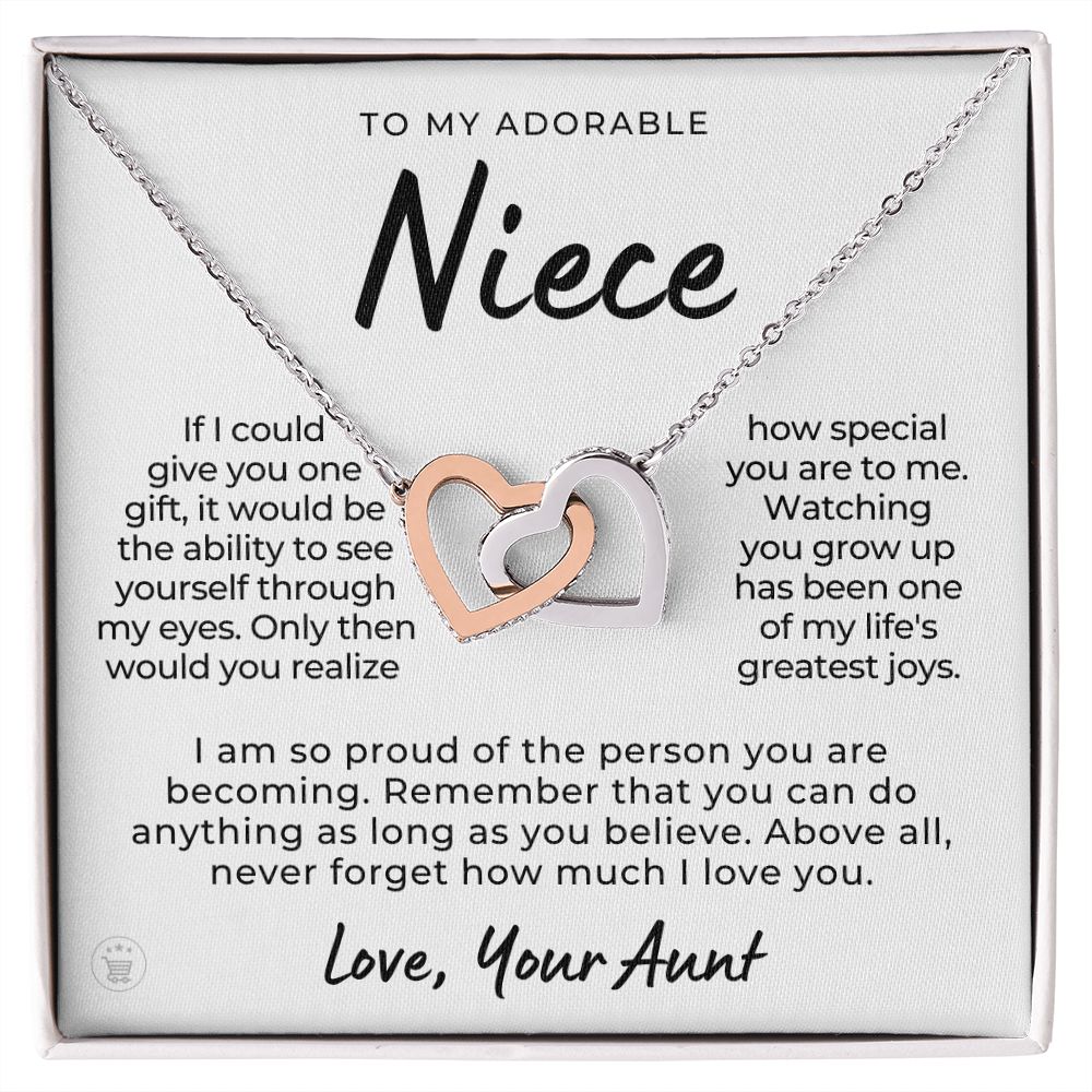 Niece Gift From Aunt | My Love Necklace 0628T1